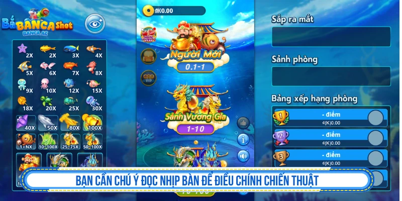 Đọc nhịp bàn trong bắn cá CQ9 trước khi tăng đạn