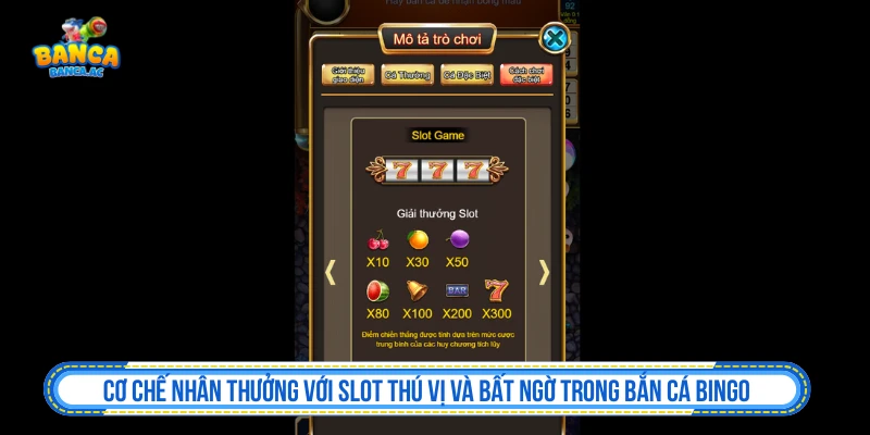 Vòng quay phụ trong Bắn Cá Bingo
