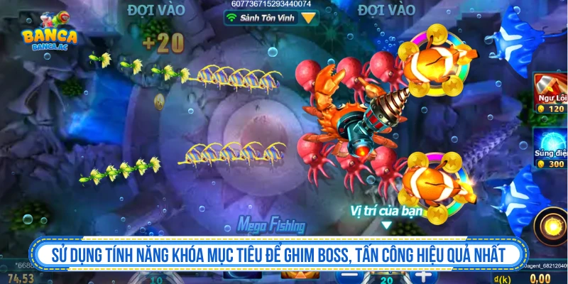 Khóa mục tiêu trong Vua Câu Cá